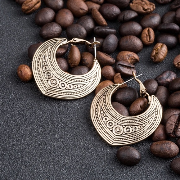 New Gold Boho Earrings - Picture 2 of 4